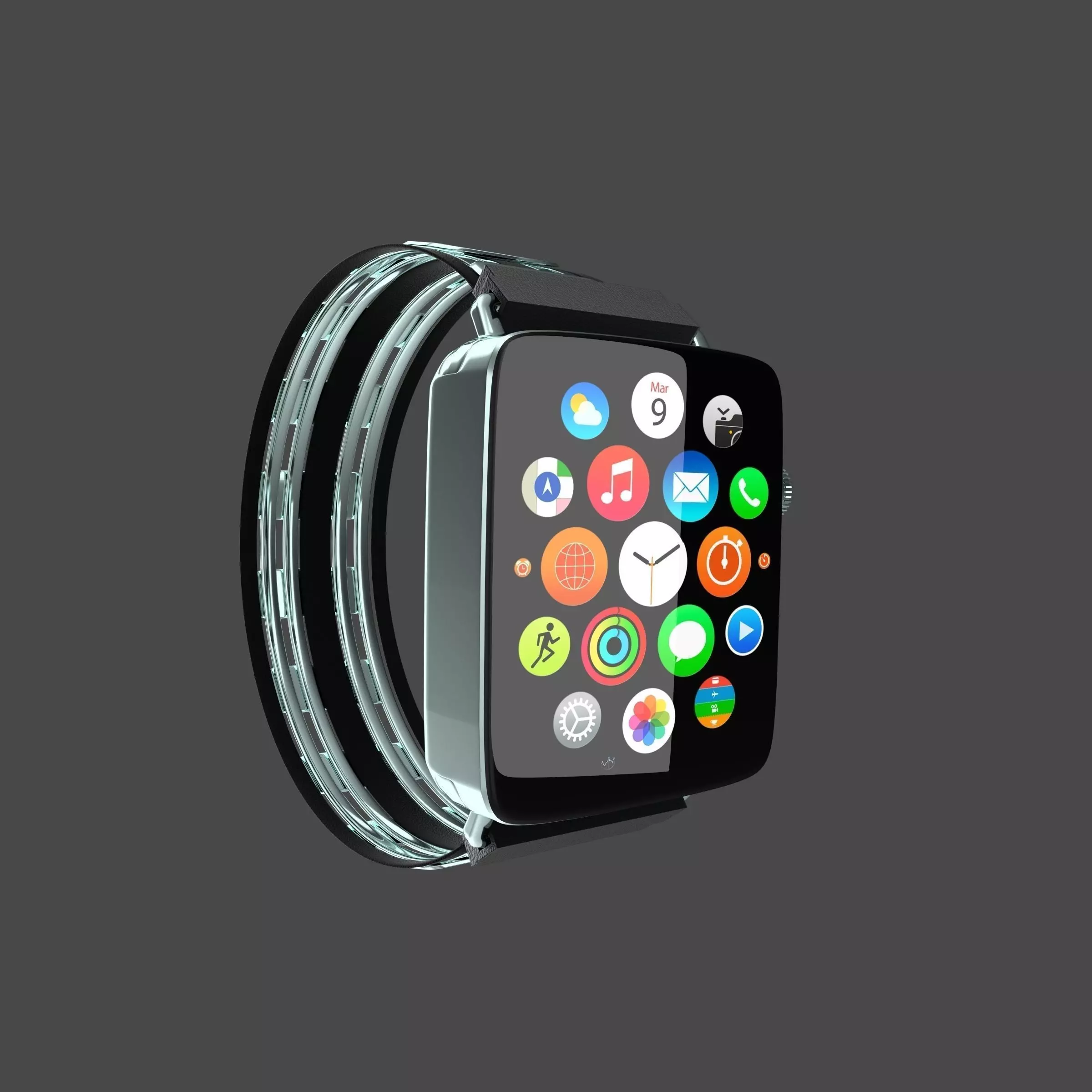 Smartwatch apple watch Free 3D model