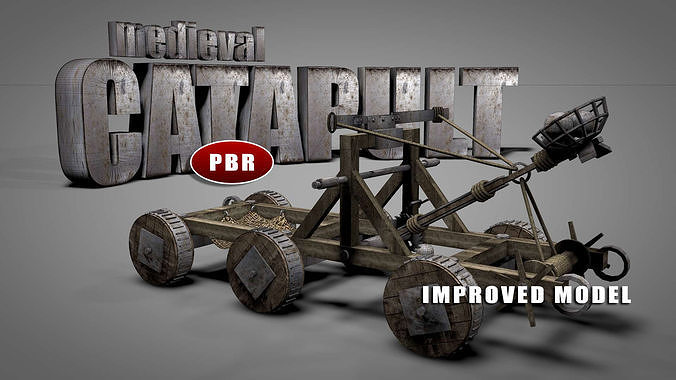 Medieval Catapult 3D model