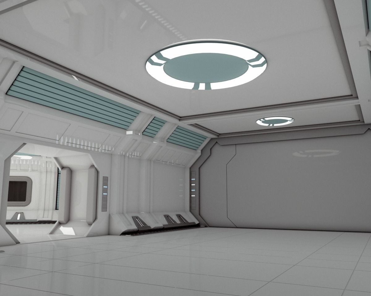 Modular Spaceship Interior MAX 3D model_12