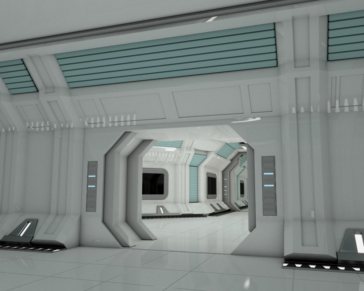 Modular Spaceship Interior MAX 3D model_11