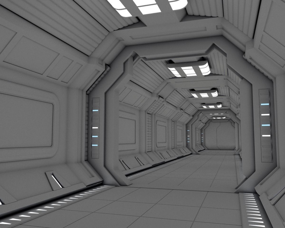 Modular Spaceship Interior MAX 3D model_19