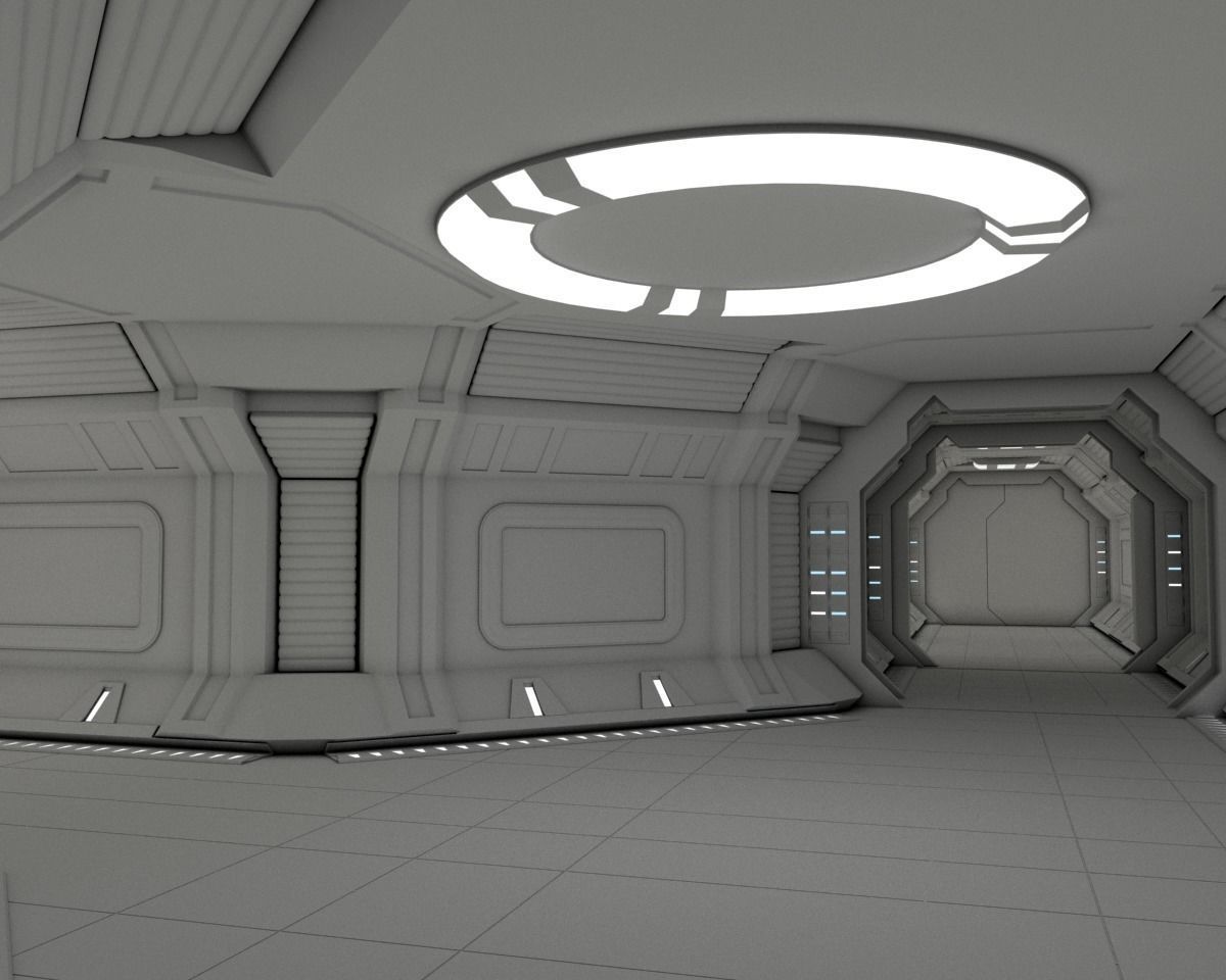 Modular Spaceship Interior MAX 3D model_28