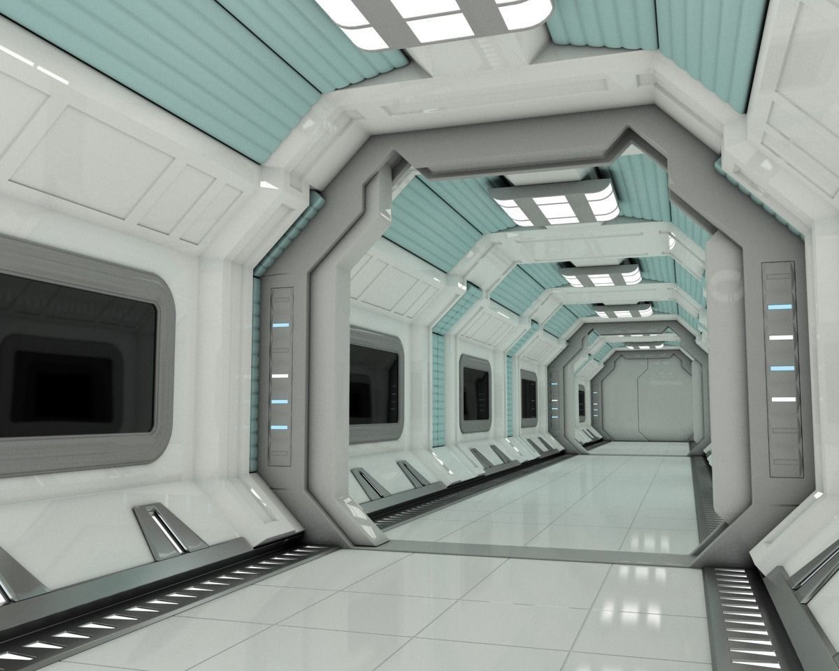 Modular Spaceship Interior MAX 3D model_5