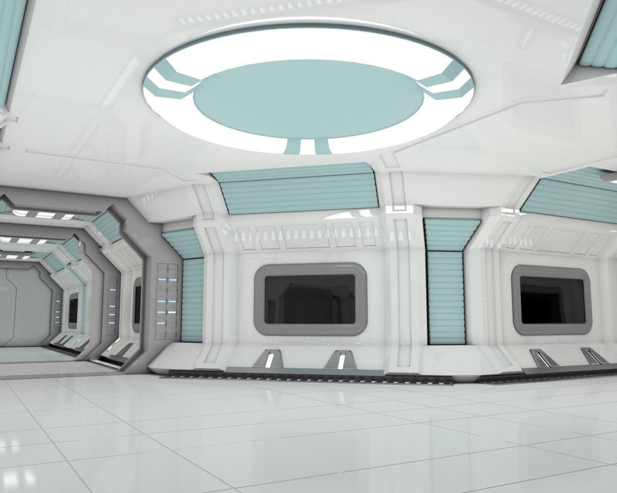 Modular Spaceship Interior MAX 3D model_6