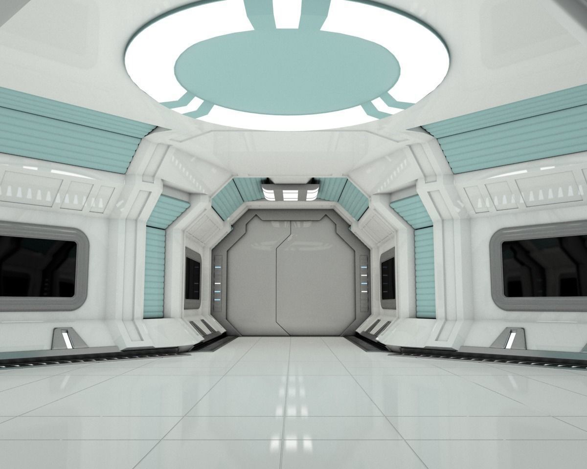 Modular Spaceship Interior MAX 3D model_4