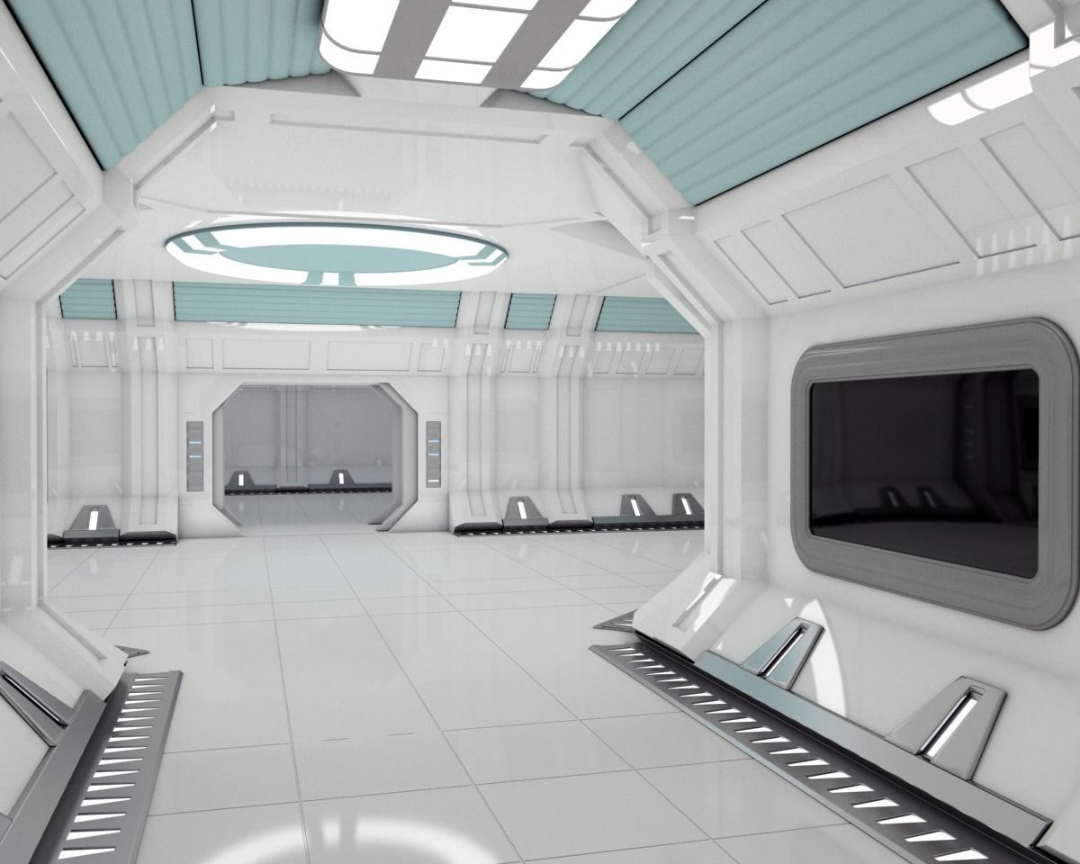 Modular Spaceship Interior MAX 3D model_8