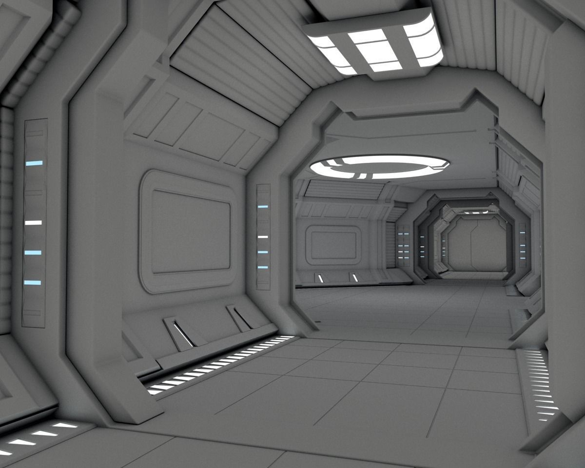 Modular Spaceship Interior MAX 3D model_24