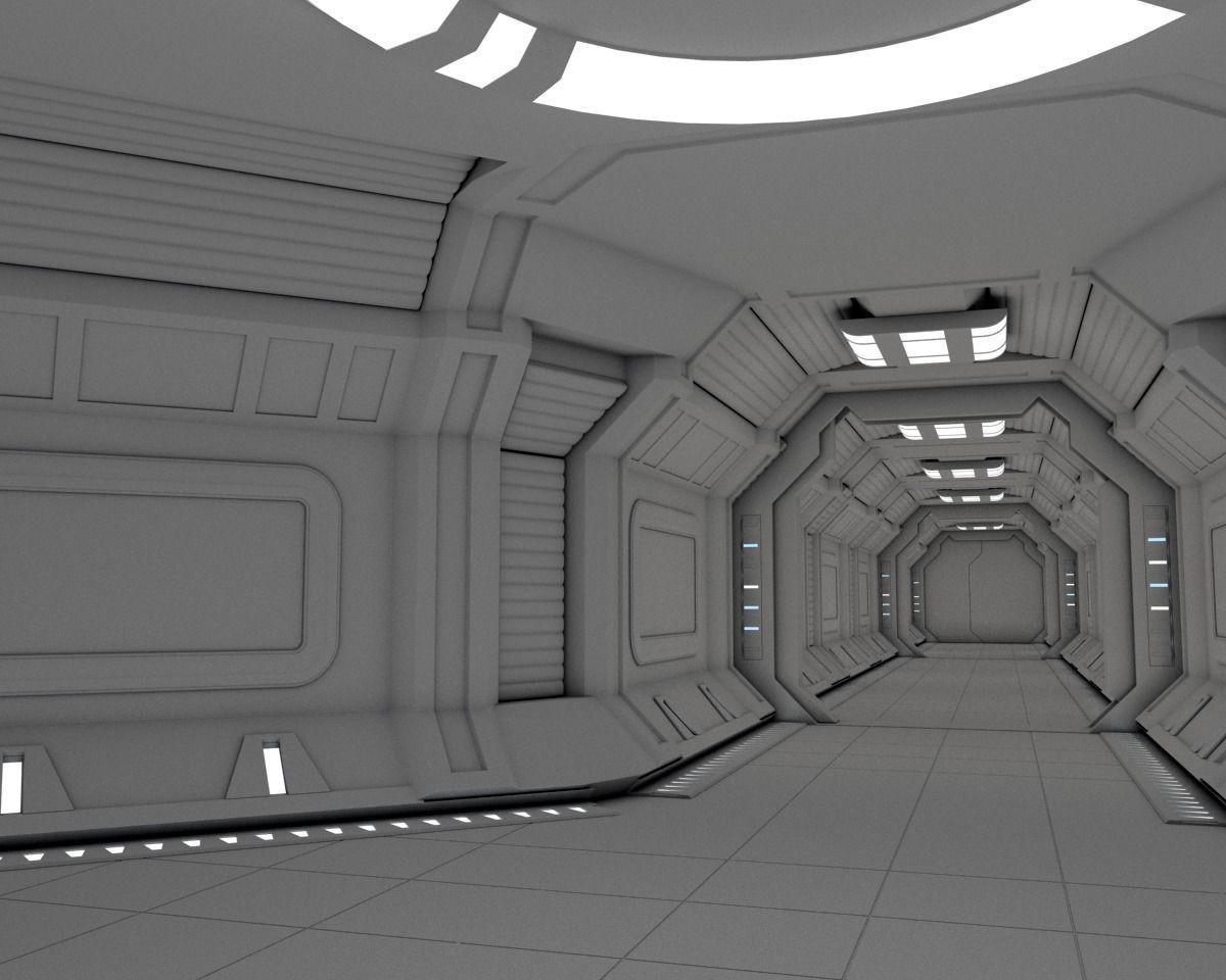 Modular Spaceship Interior MAX 3D model_18