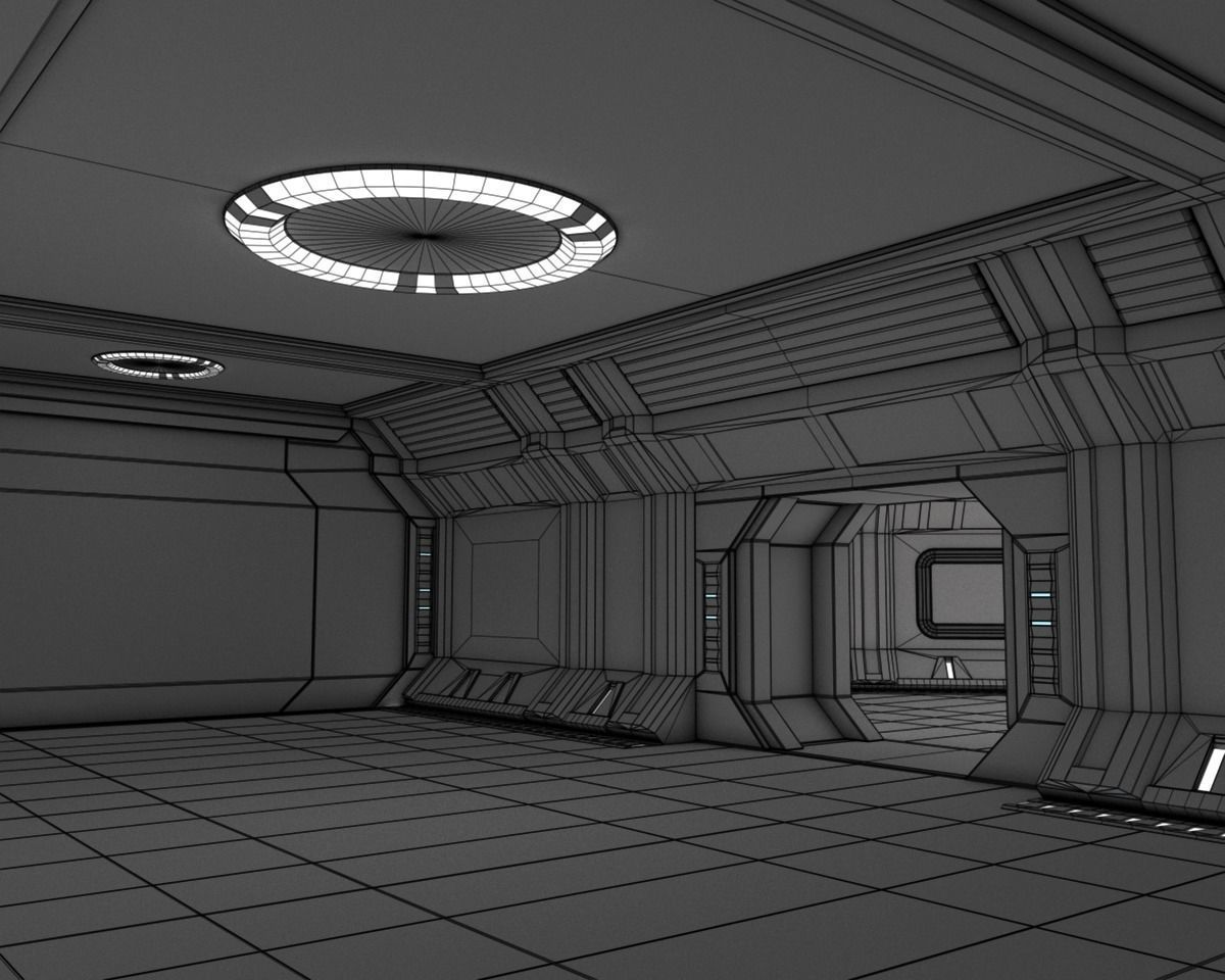 Modular Spaceship Interior MAX 3D model_27
