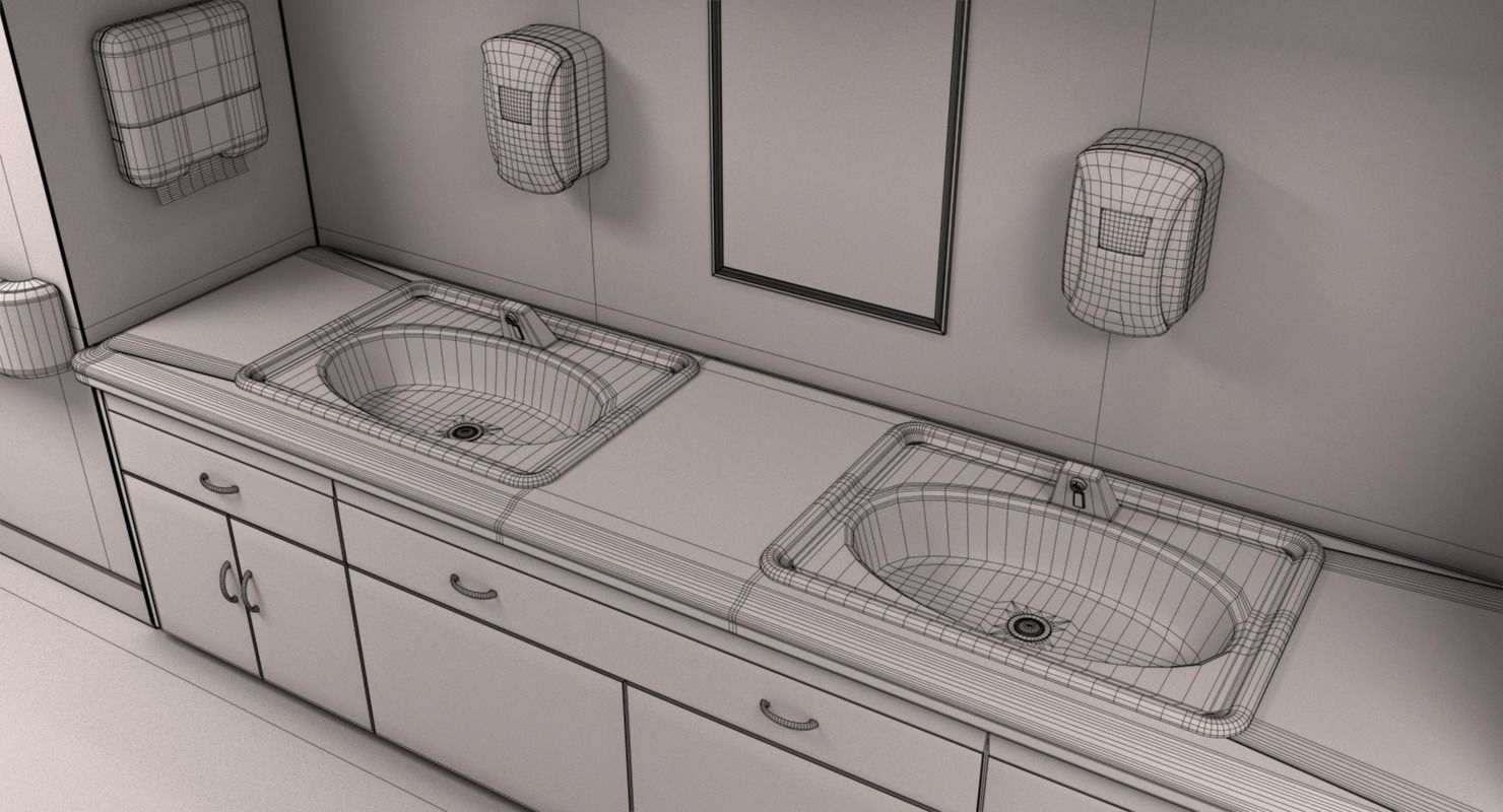 Hospital Hallway 3 MAX 3D model_30