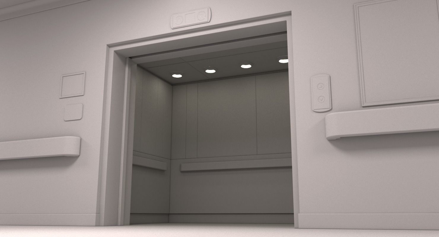 Hospital Hallway 3 MAX 3D model_23