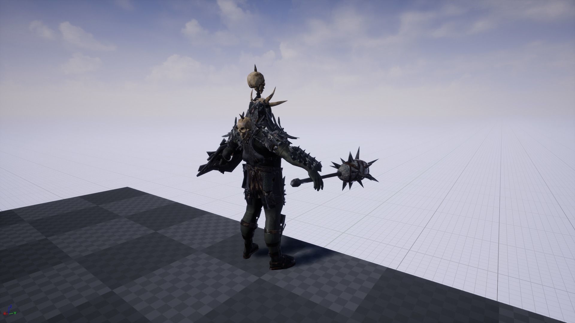 3D model Fat orc 2 VR / AR / low-poly rigged animated | CGTrader