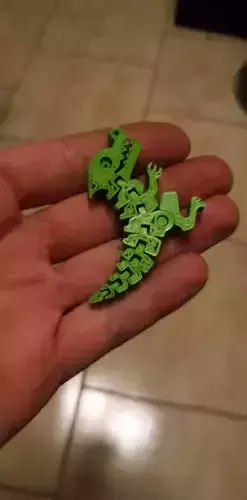 Flex Dino Keychain Low-poly 3D model