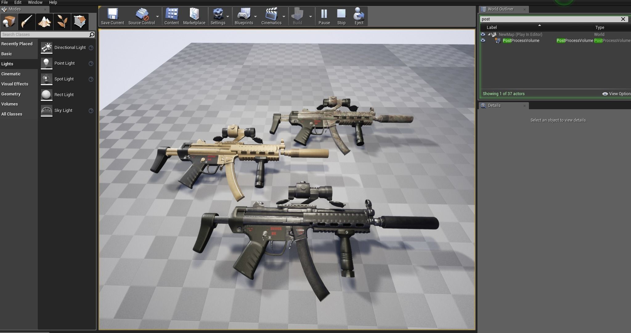 MP5 A5- Game Ready  Low-poly 3D model_10