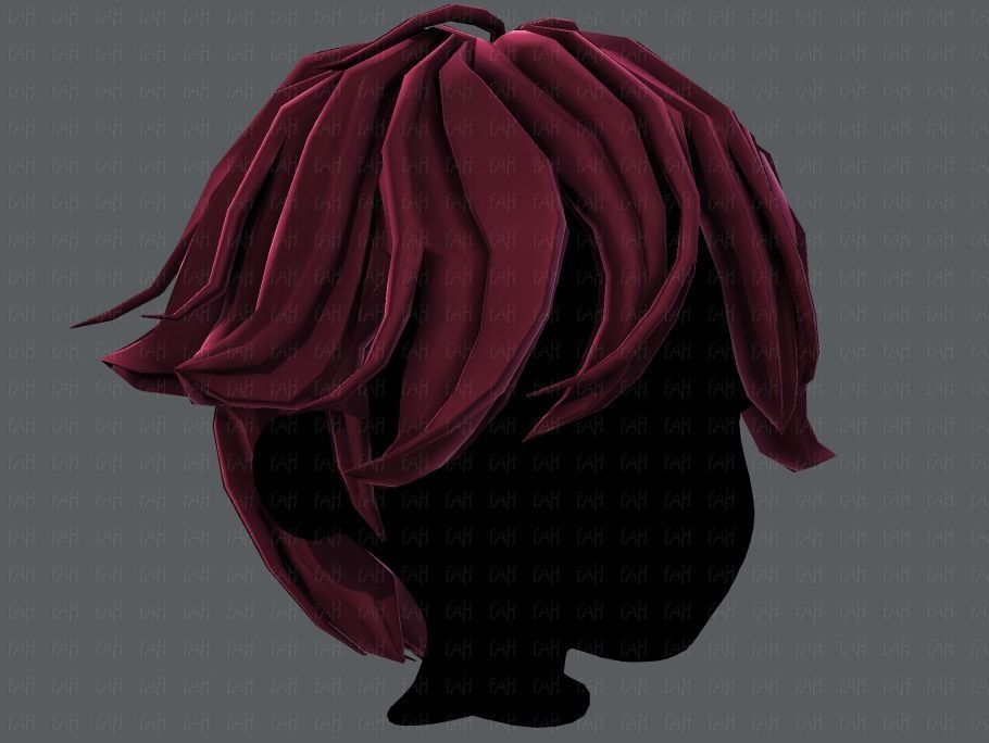 3D Hair style for boy V58 Low-poly 3D model_18