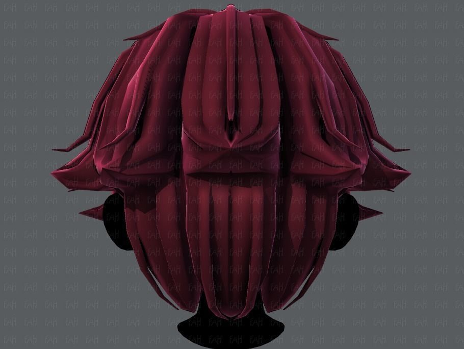 3D Hair style for boy V58 Low-poly 3D model_21