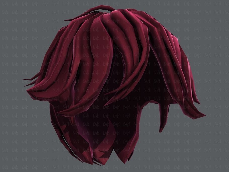3D Hair style for boy V58 Low-poly 3D model_43