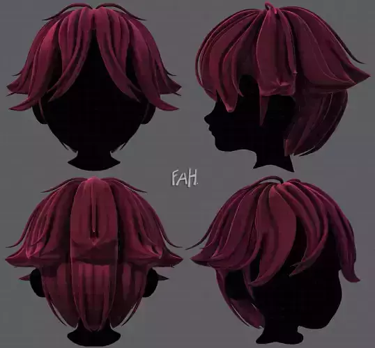 3D Hair style for boy V58