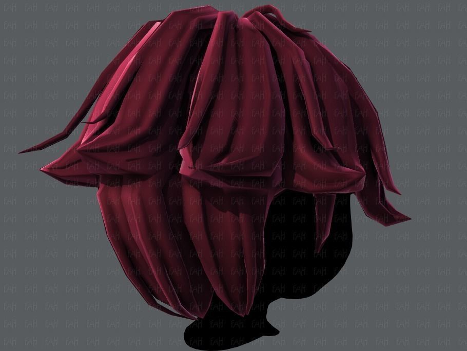3D Hair style for boy V58 Low-poly 3D model_20
