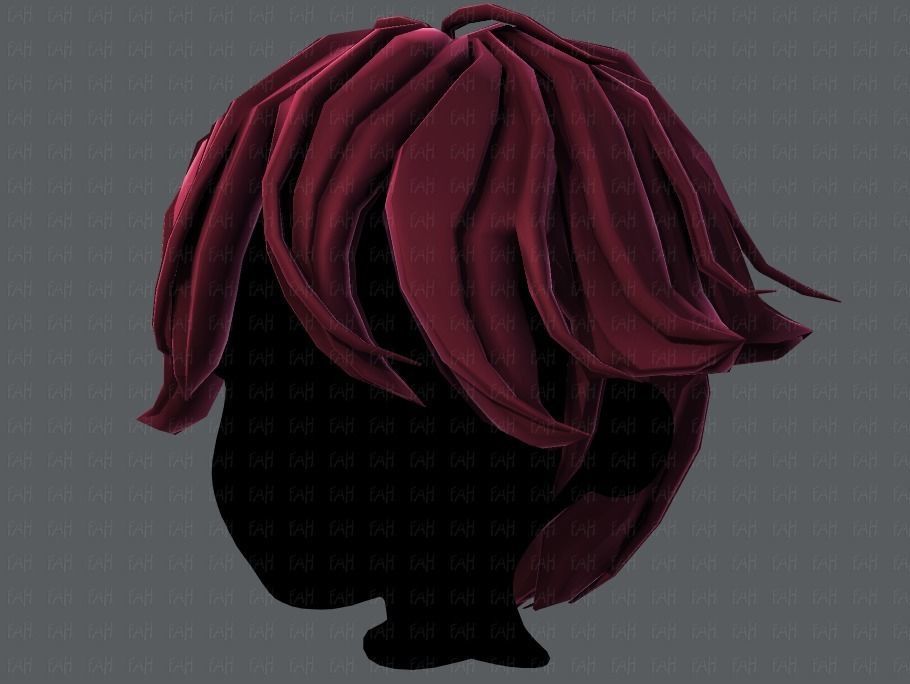 3D Hair style for boy V58 Low-poly 3D model_24