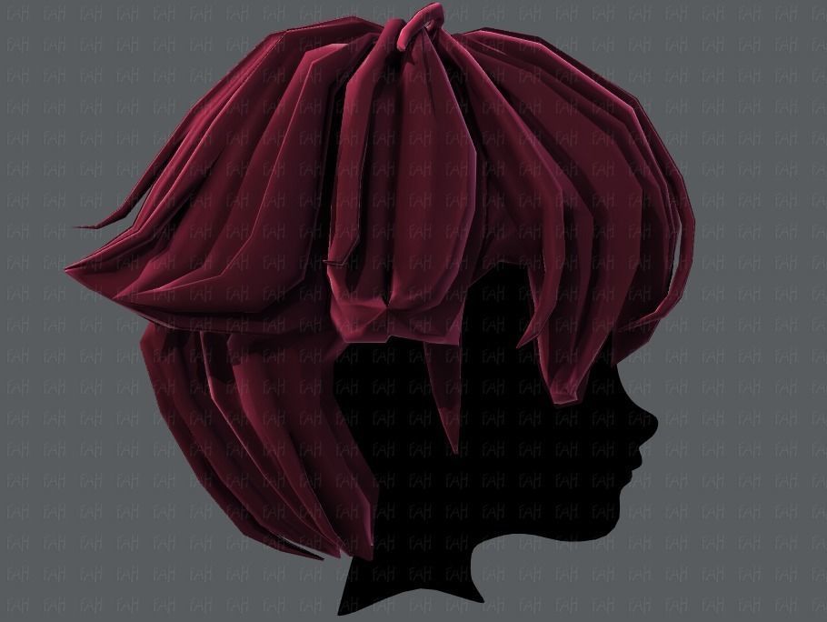 3D Hair style for boy V58 Low-poly 3D model_19