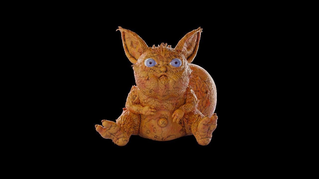 Angry squirrel sculpted creature 3D model high-poly 3D model_2