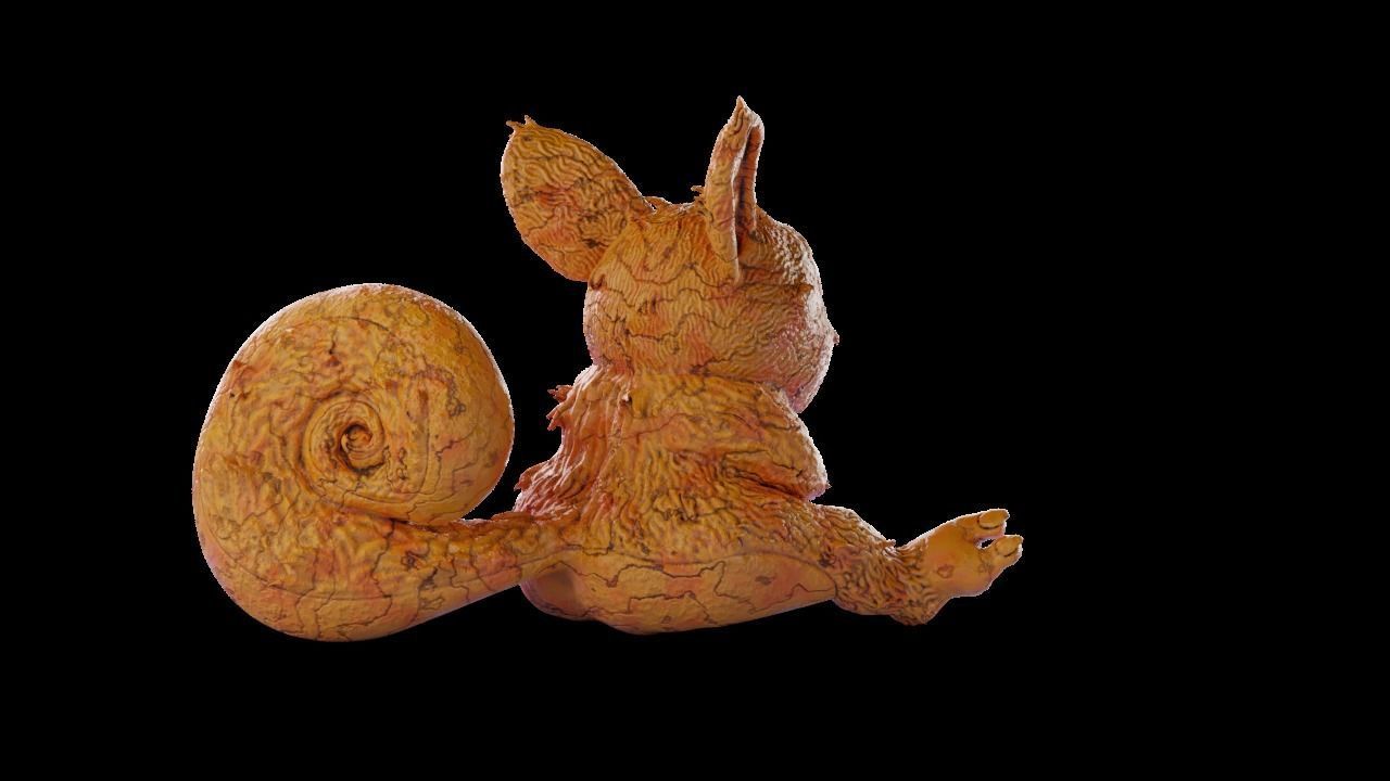 Angry squirrel sculpted creature 3D model high-poly 3D model_4