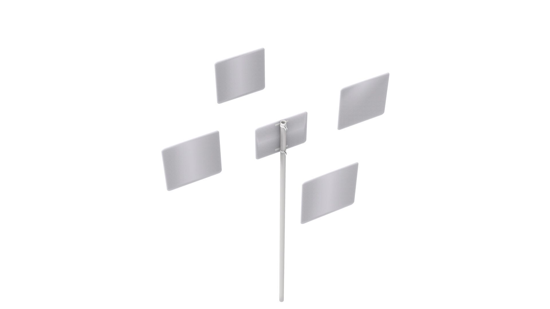 Road Sign - US - R14 Series Truck Routes 3D model_15