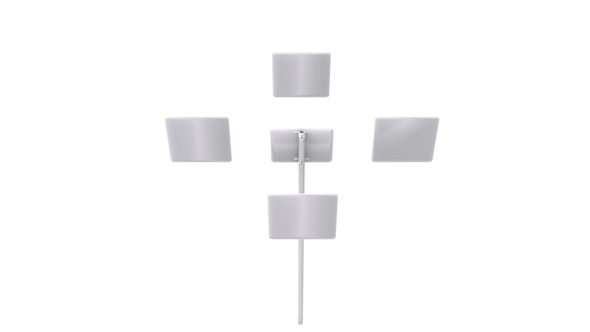 Road Sign - US - R14 Series Truck Routes 3D model_18