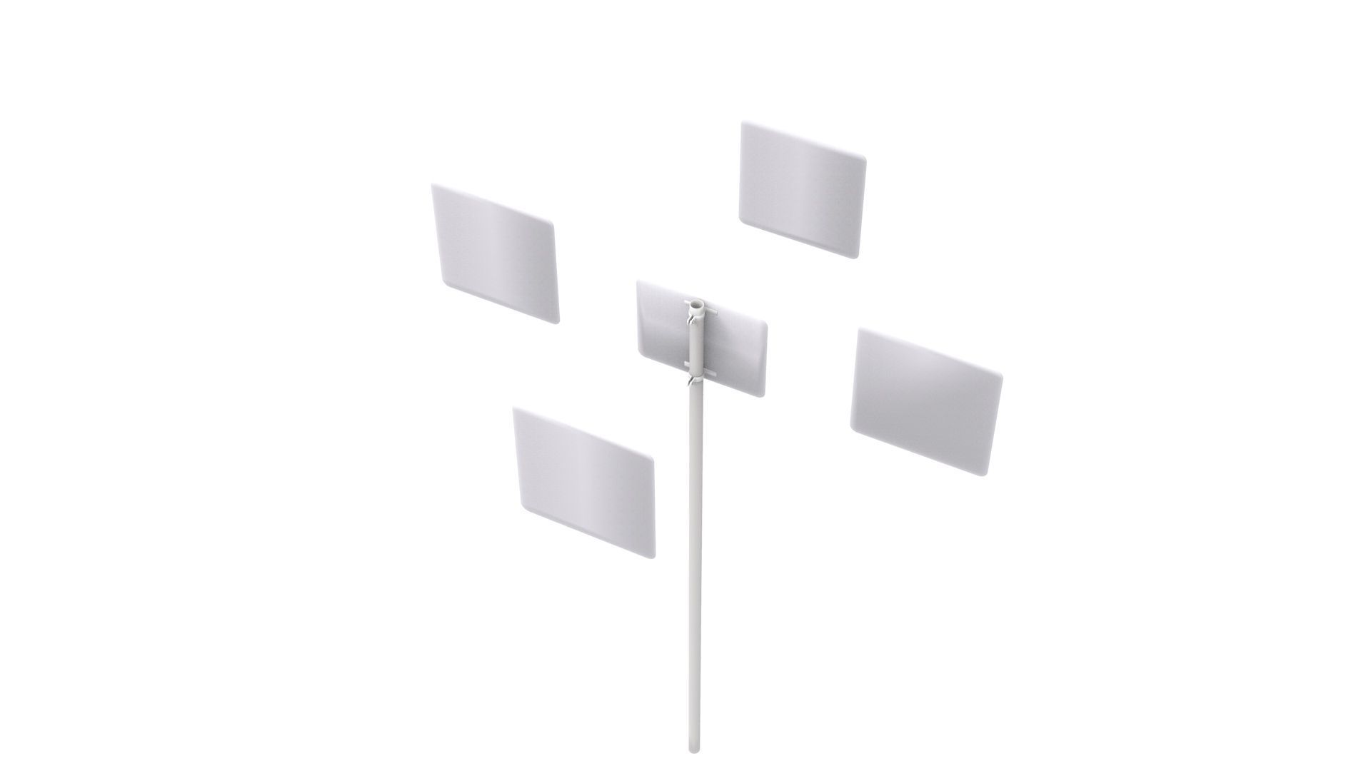 Road Sign - US - R14 Series Truck Routes 3D model_21