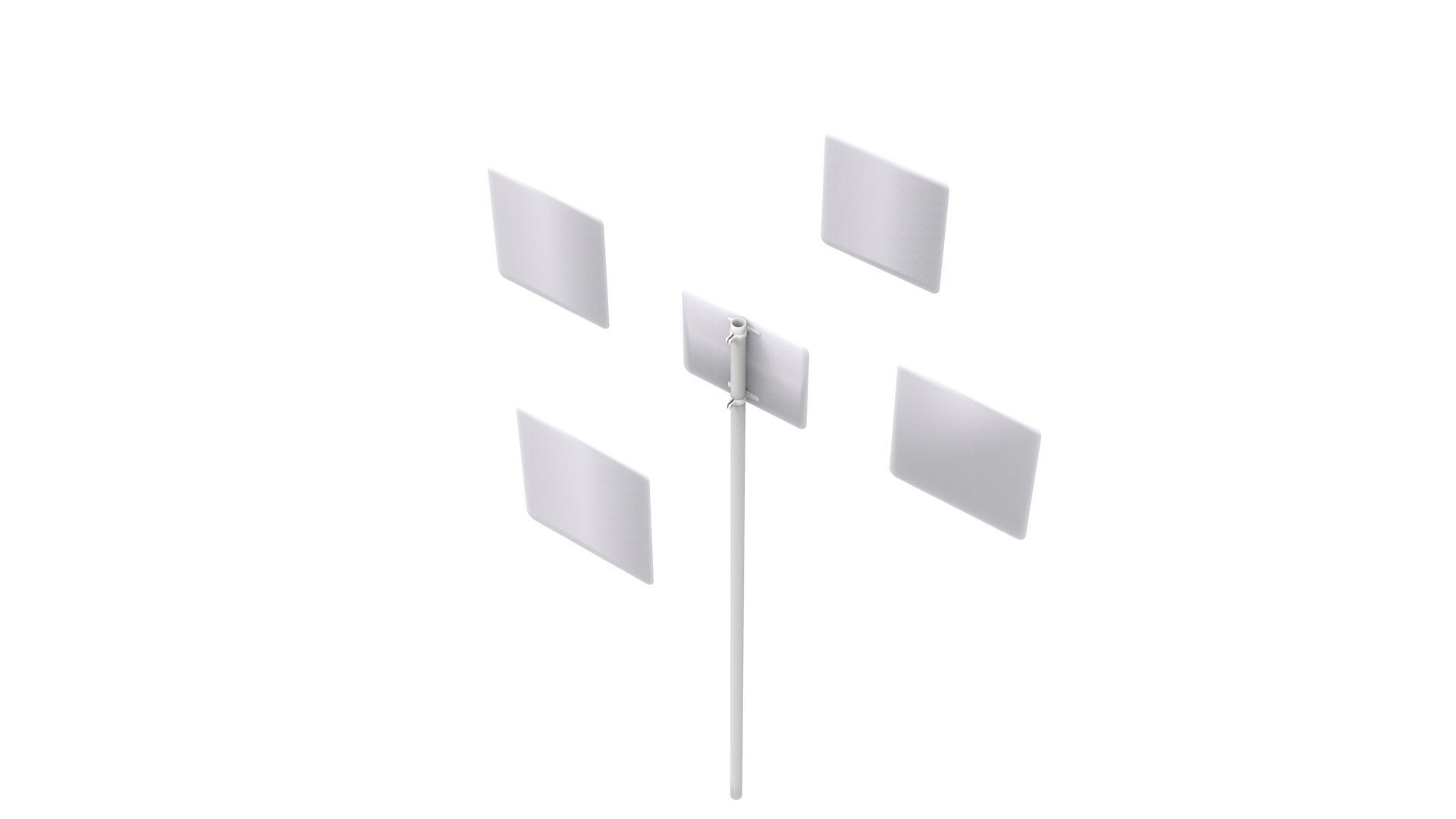 Road Sign - US - R14 Series Truck Routes 3D model_23