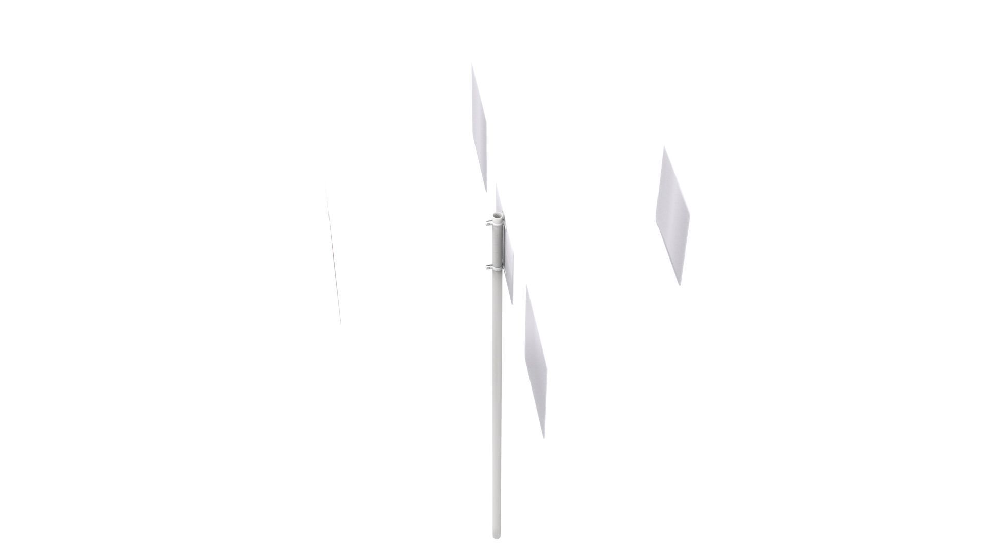 Road Sign - US - R14 Series Truck Routes 3D model_28