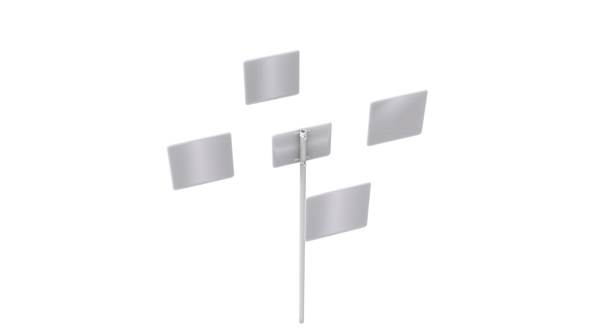 Road Sign - US - R14 Series Truck Routes 3D model_16