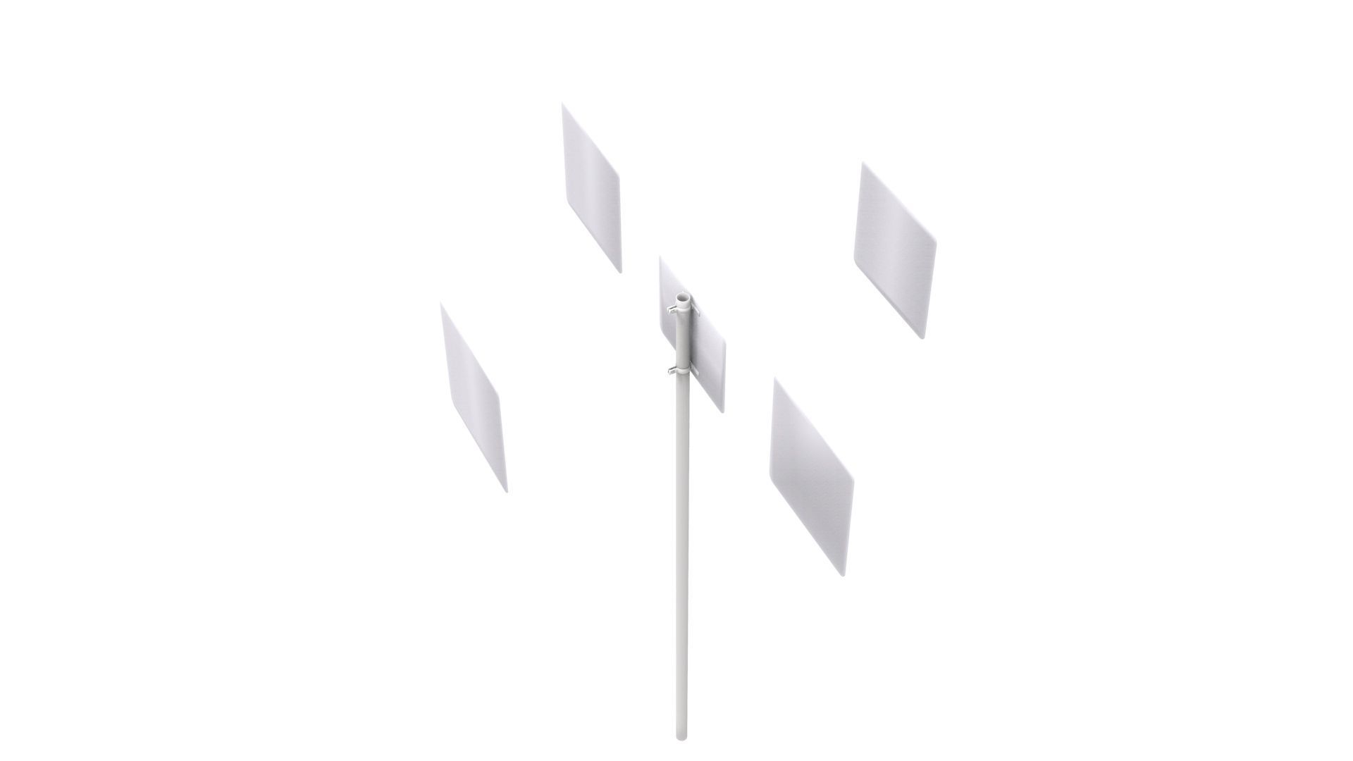 Road Sign - US - R14 Series Truck Routes 3D model_26