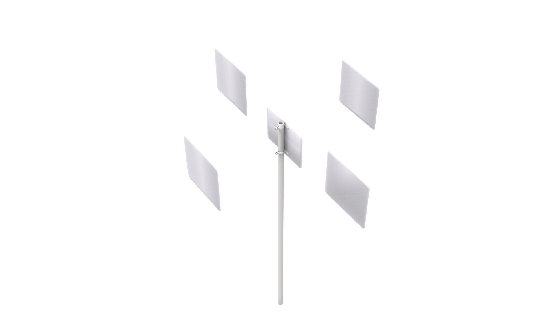 Road Sign - US - R14 Series Truck Routes 3D model_25