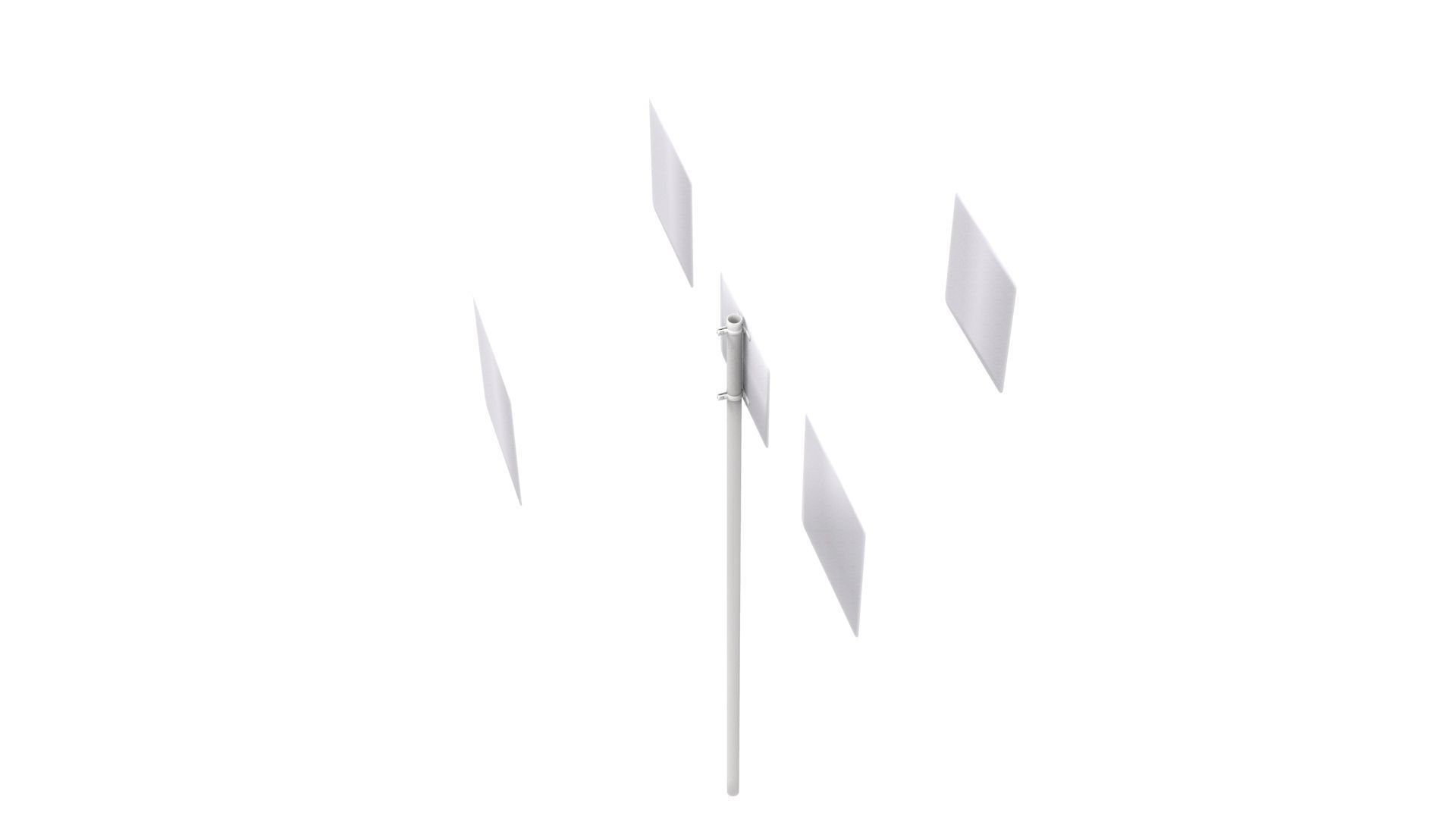 Road Sign - US - R14 Series Truck Routes 3D model_27