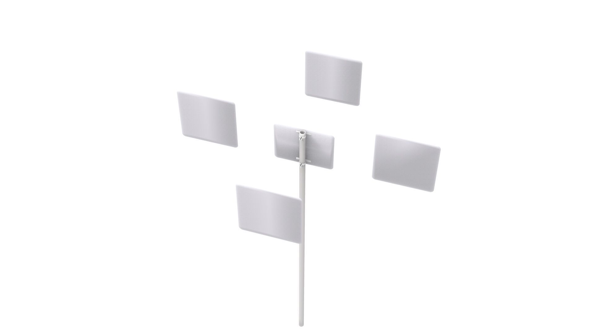 Road Sign - US - R14 Series Truck Routes 3D model_20