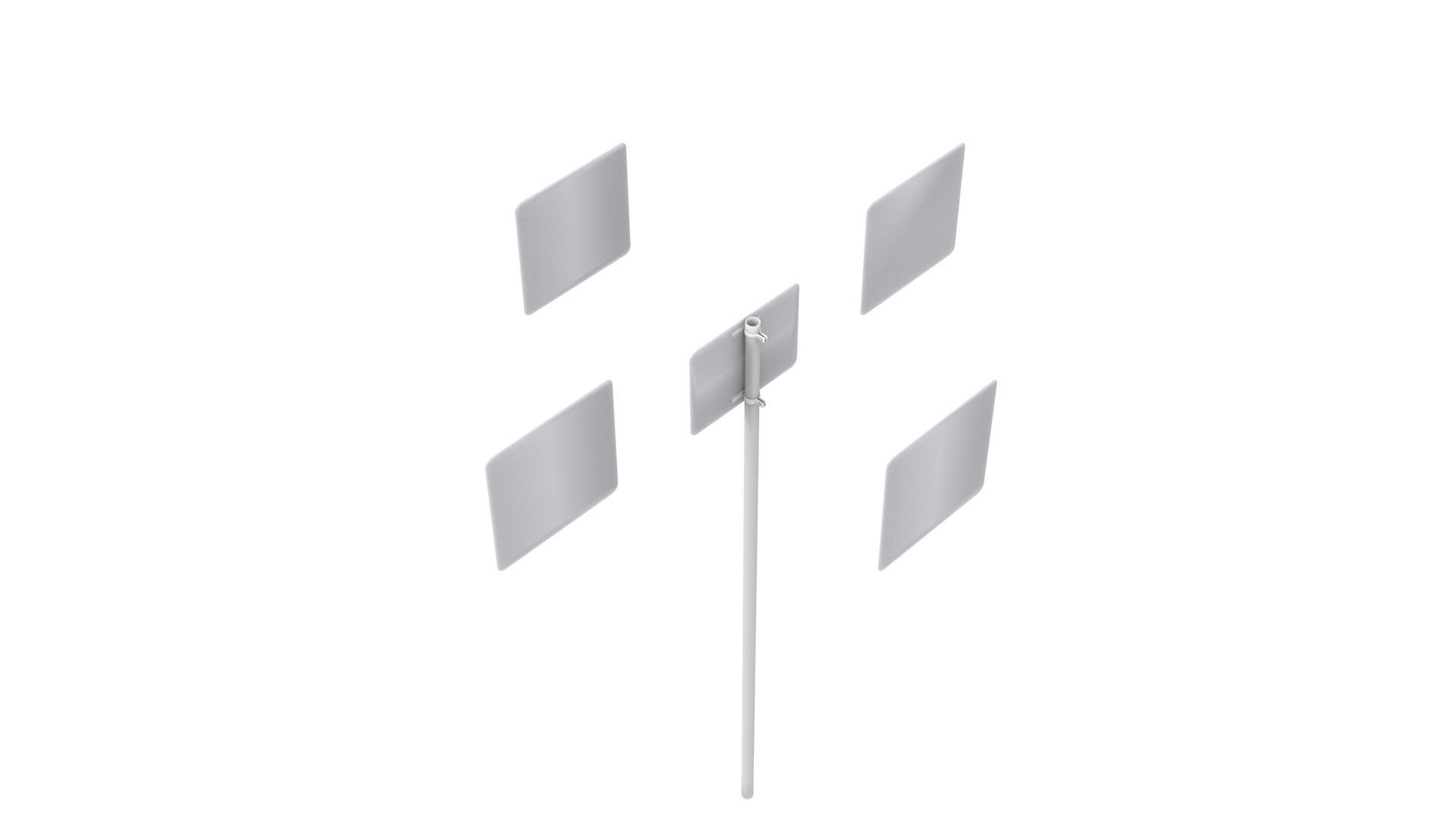 Road Sign - US - R14 Series Truck Routes 3D model_13