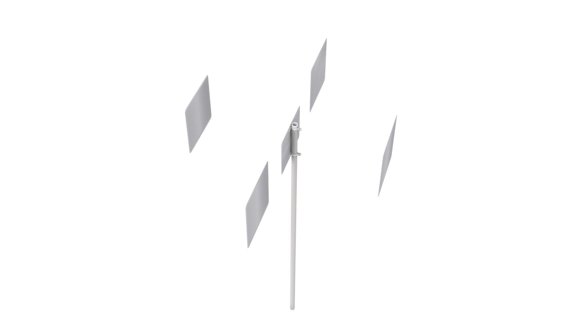 Road Sign - US - R14 Series Truck Routes 3D model_9