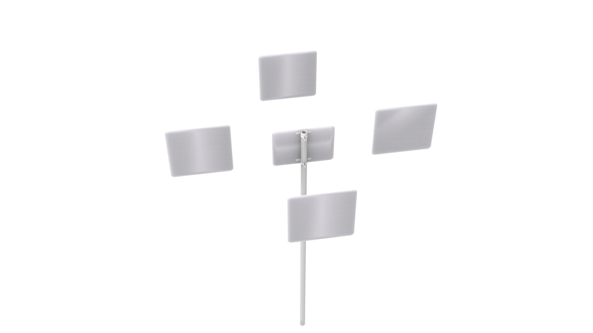 Road Sign - US - R14 Series Truck Routes 3D model_17