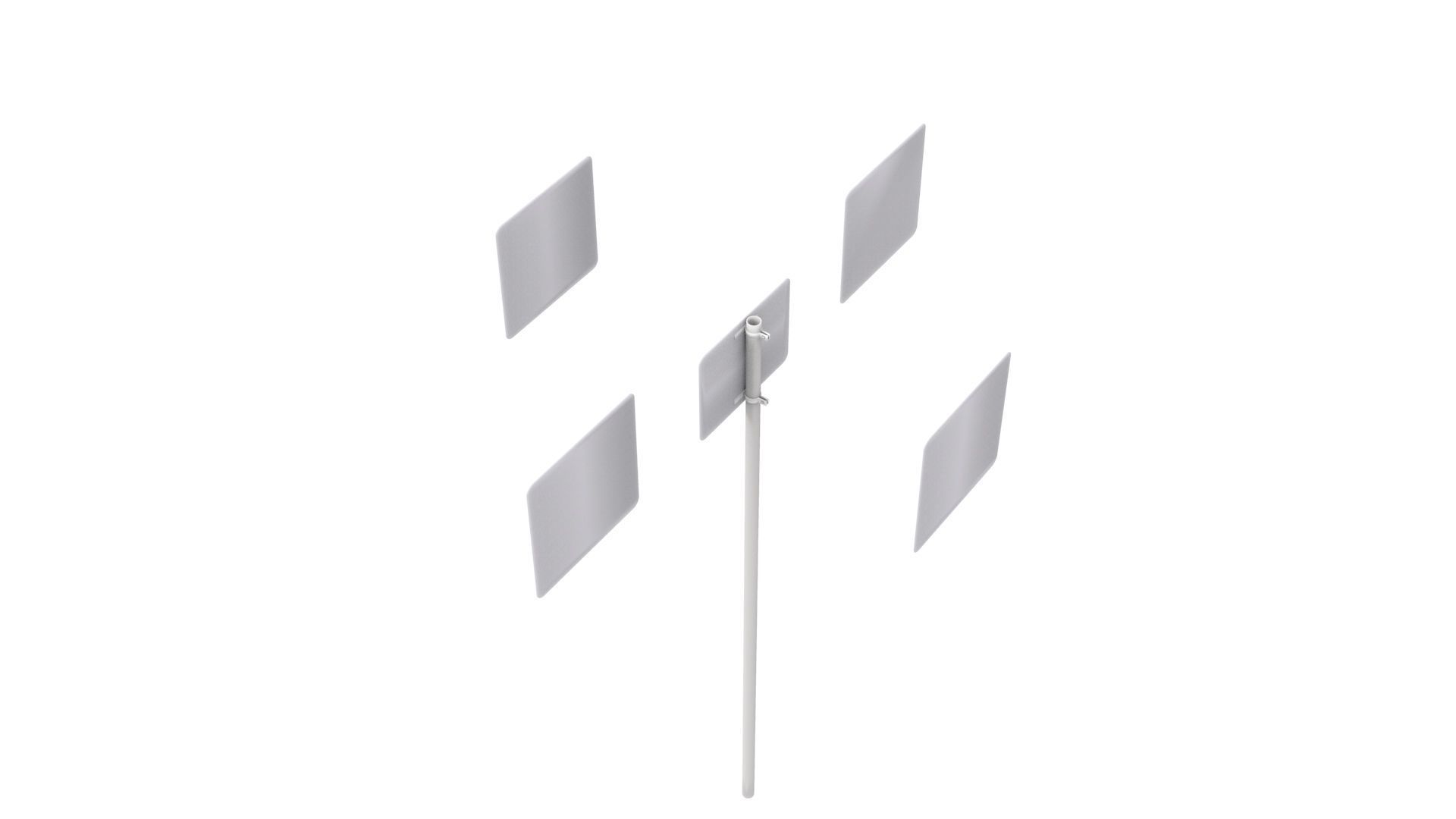 Road Sign - US - R14 Series Truck Routes 3D model_12