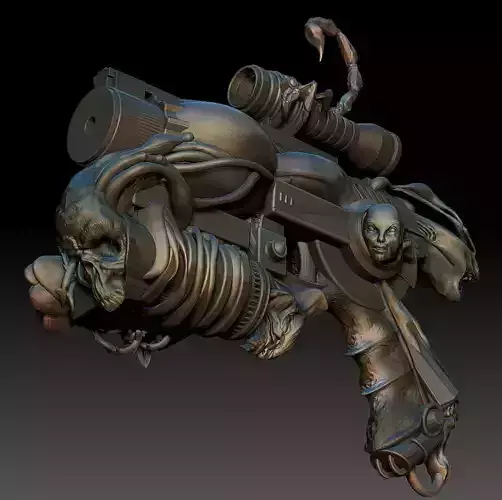 Revolver Psychopompe 3D print model