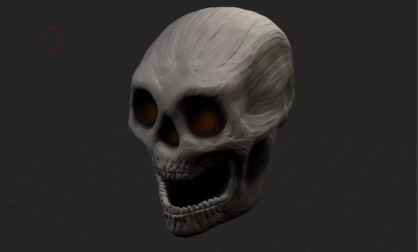 Human Skull Illustration Free 3D print model_0