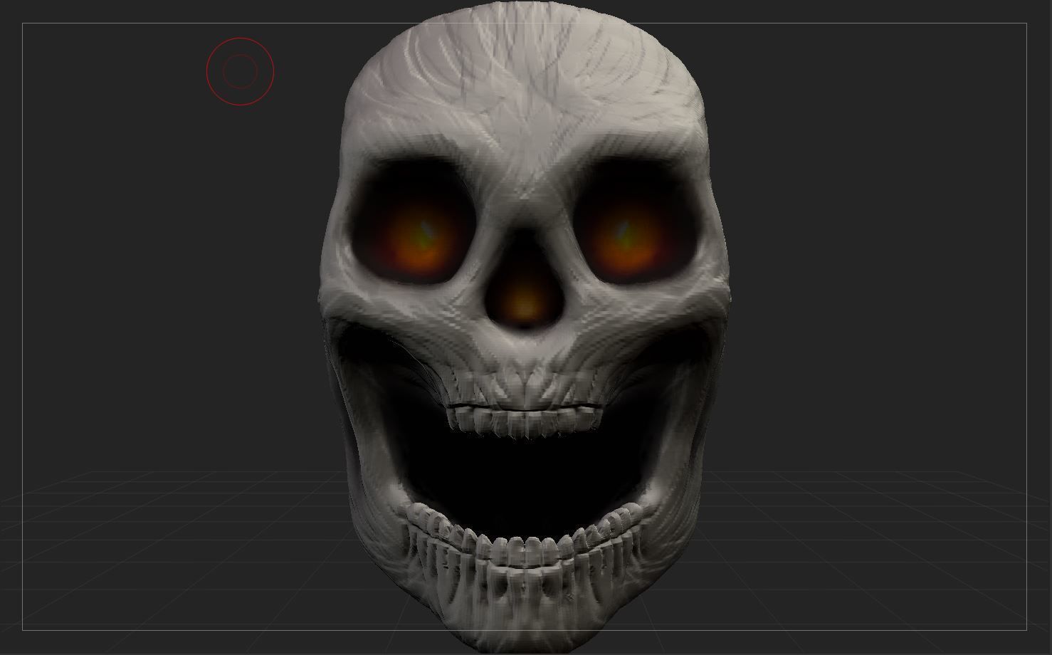 Human Skull Illustration Free 3D print model_1