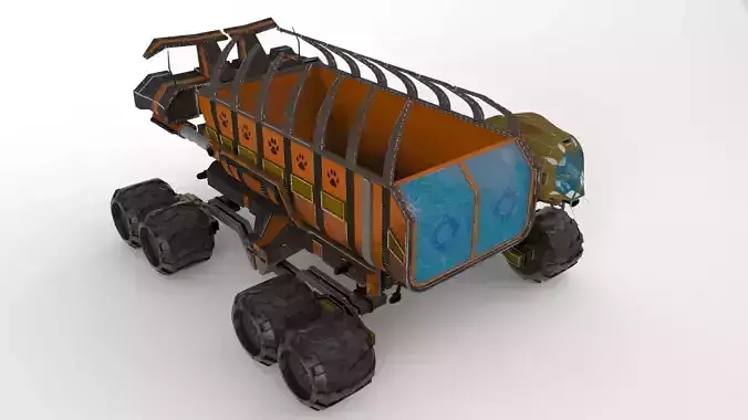 Tusker Dumper Low-poly 3D model