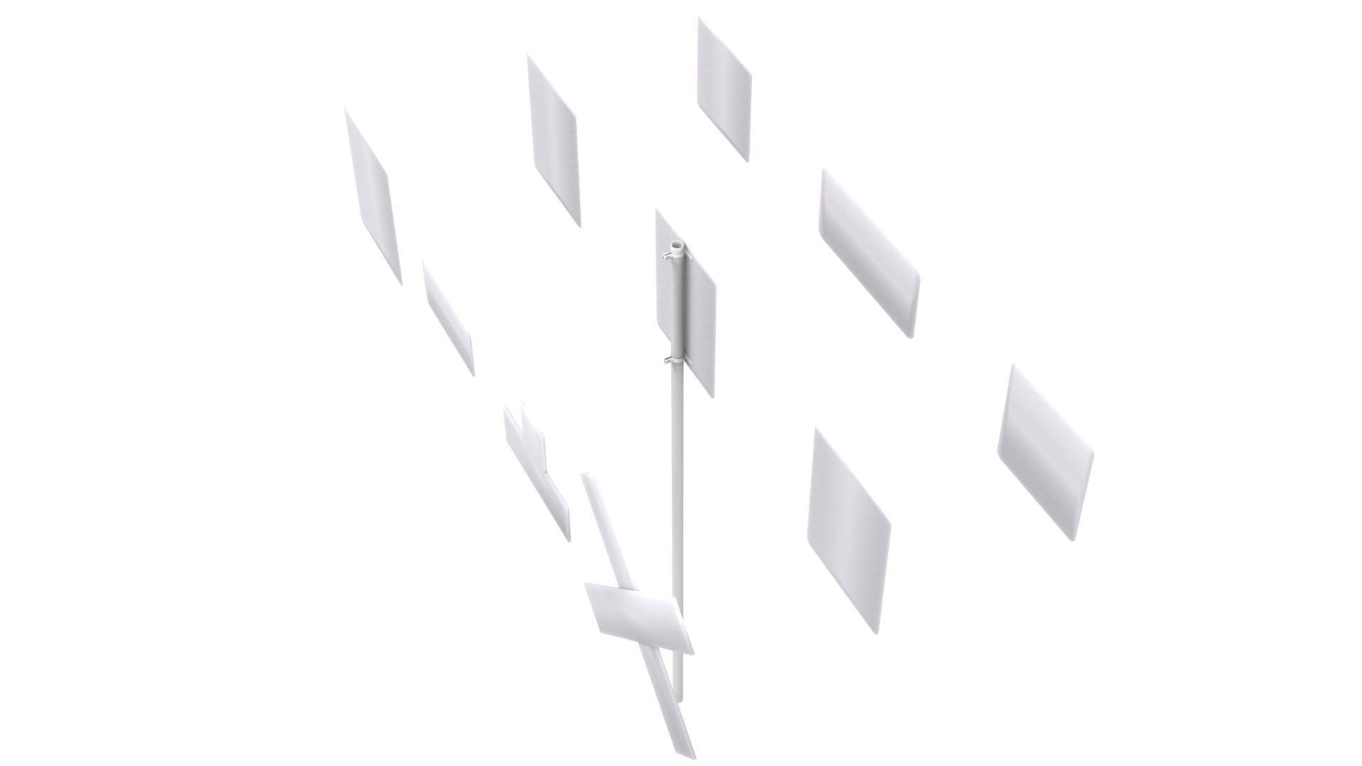 Road Sign US R15 Series Rail And Light Rail 3D model_27