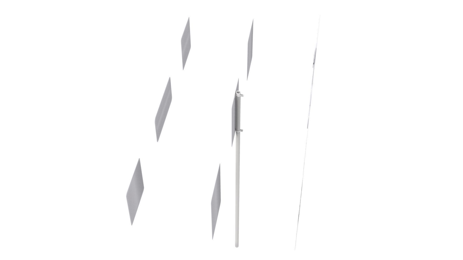 Road Sign US R15 Series Rail And Light Rail 3D model_9