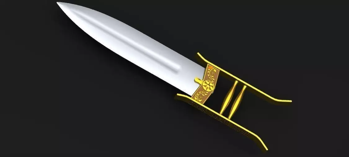Katar - Indian push dagger 3D print model_0