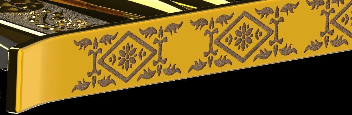 Katar - Indian push dagger 3D print model_4