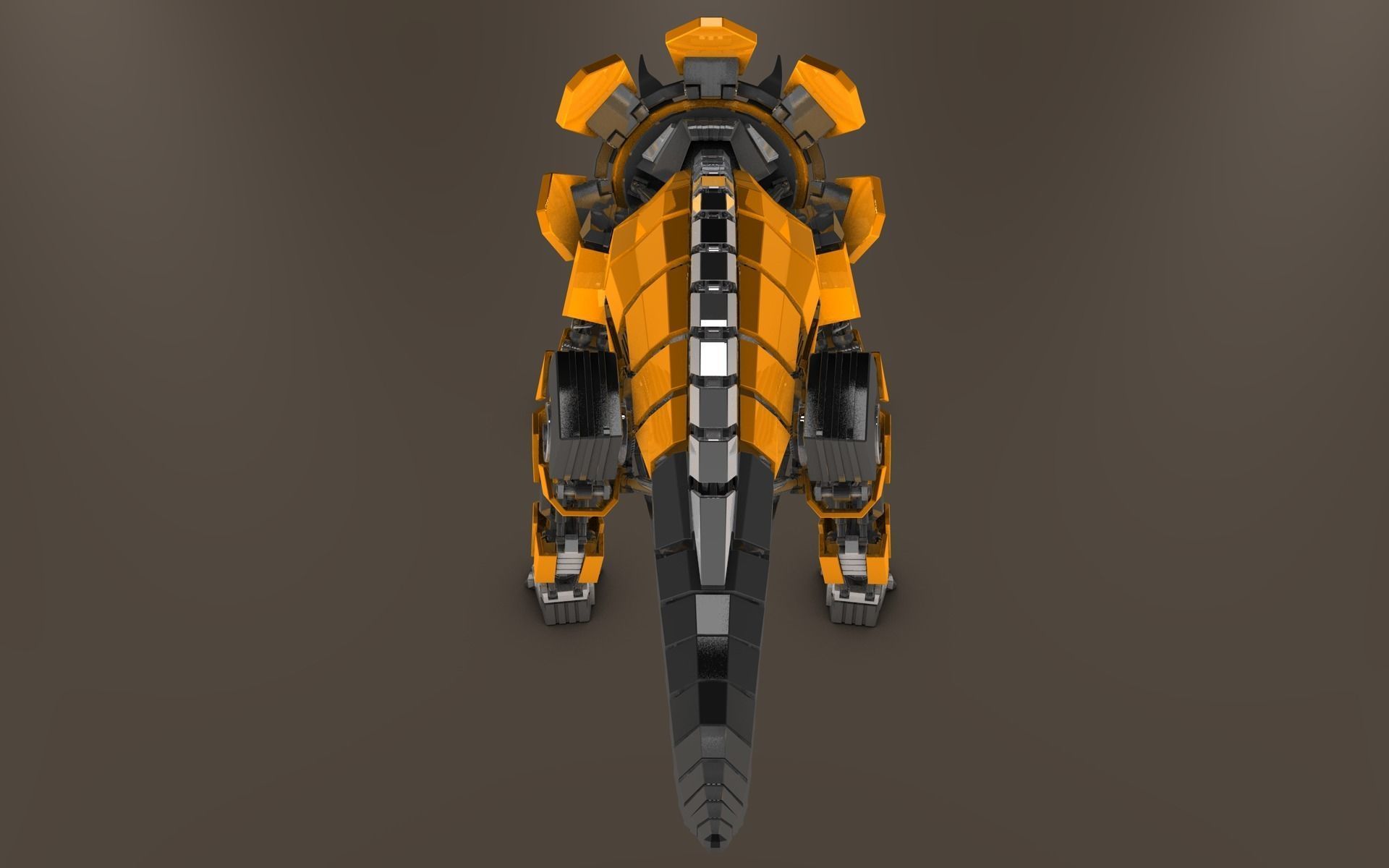 Robot Triceratops 3D model_5